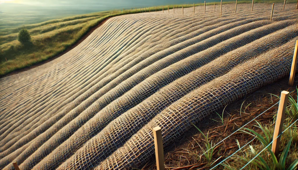 Natural erosion control blanket